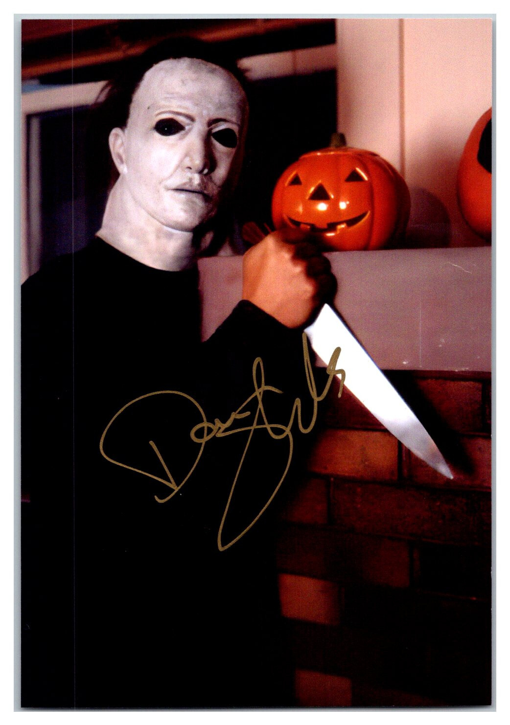 Donald Shanks Don Michael Myers Halloween 5 Hand Signed 4x6 Photo TC46-7342