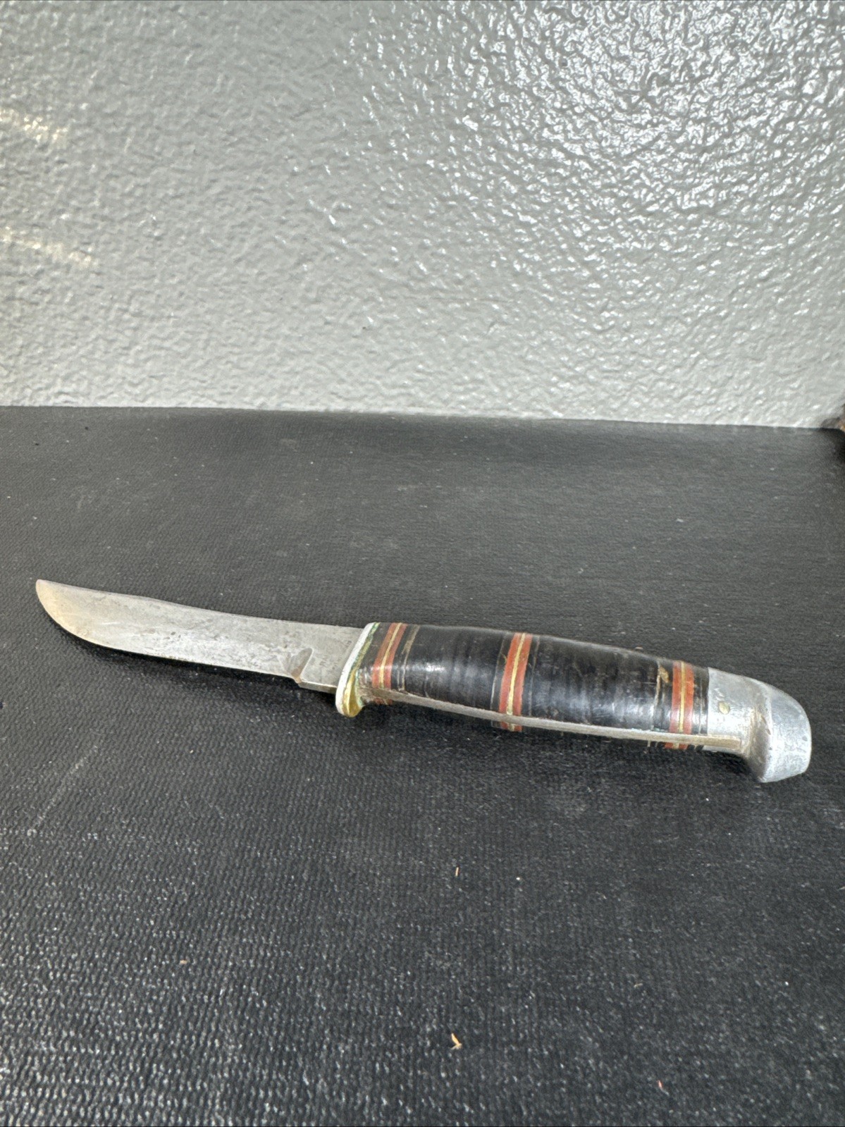 Antique Rare Rancor Knife Early Harlow C. Platts PAT. NO. 1967479 FIXED BLADE