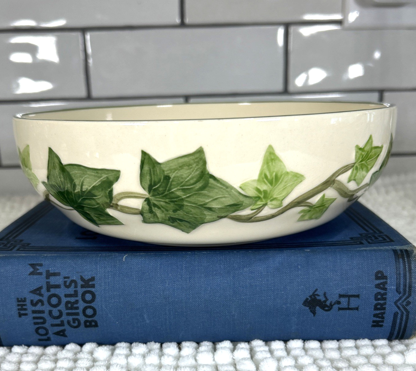 Vtg Franciscan Ivy Bowl Vegetable Serving Made In California 1948 1953