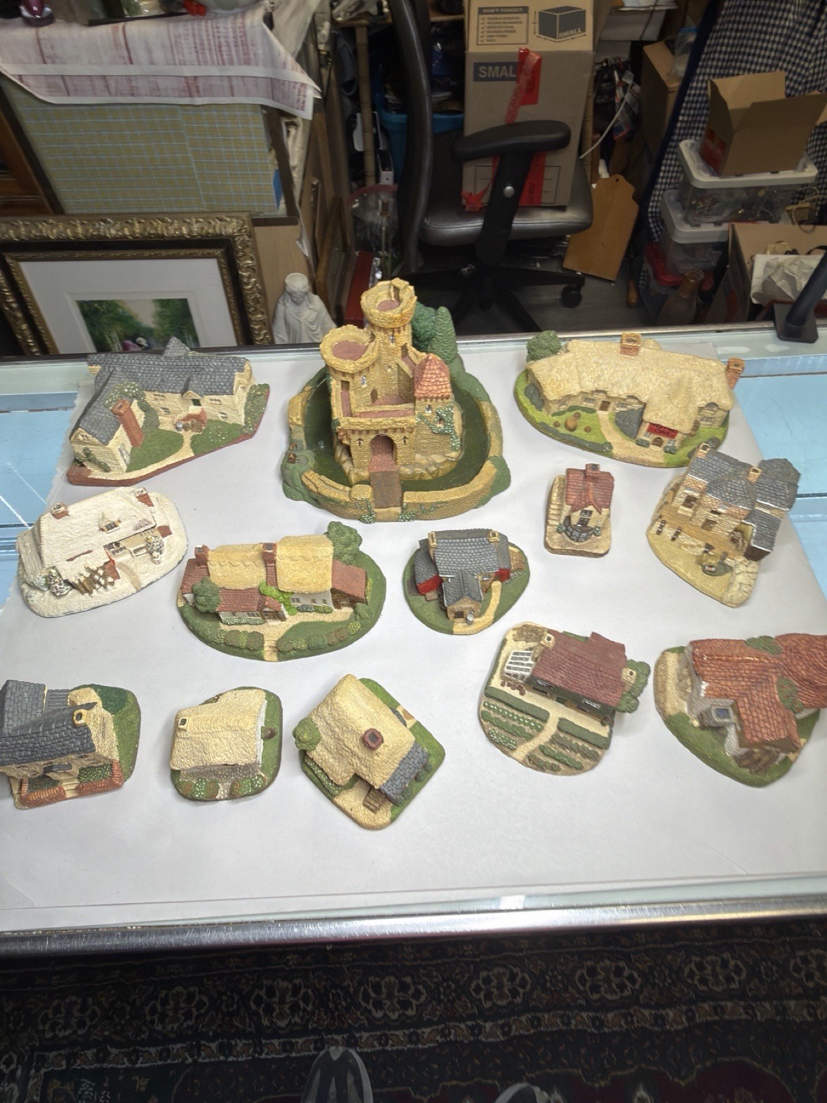 VTG Royal Doulton Castles to Cottages 13PC Complete Set Of Buildings