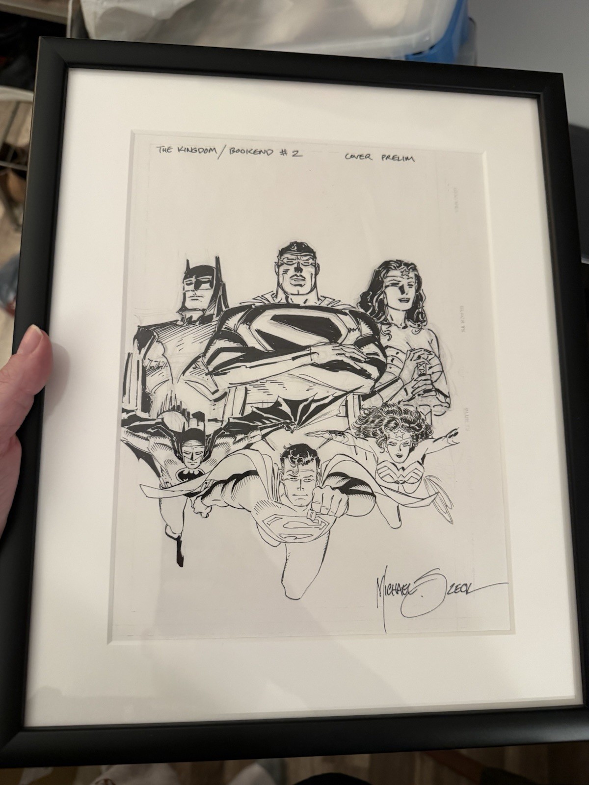 The Kingdom 2 Comic Michael Zeck Cover Prelim Sketch Custom Framed