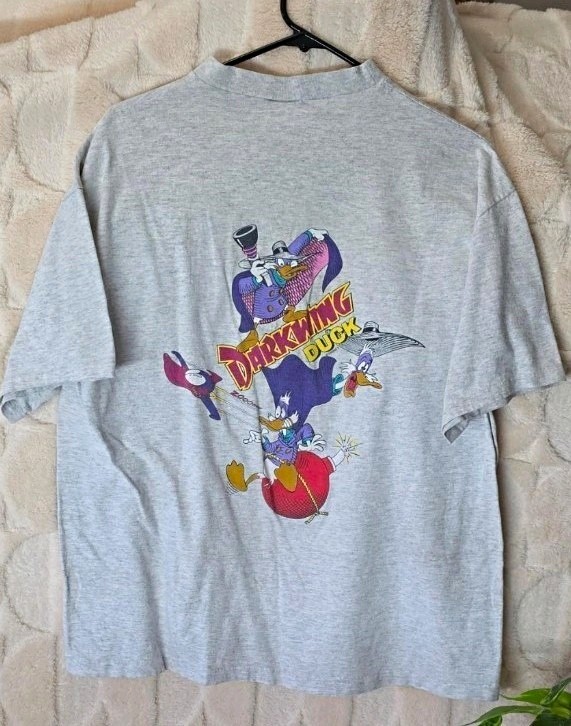 Vintage 90s Darkwing Duck Ross International Single Stitch Disney  Double Sided