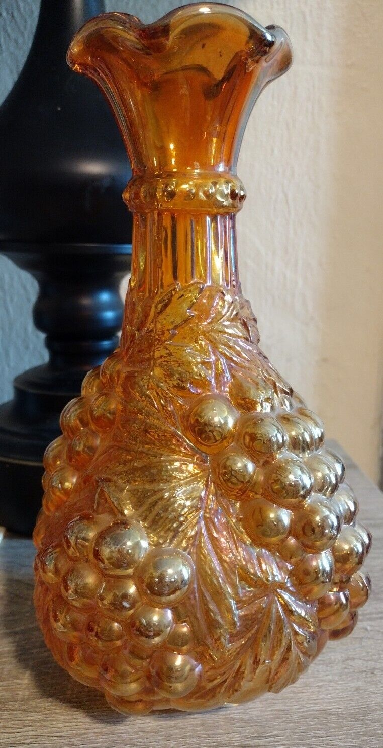 Carnival Glass Marigold Vase