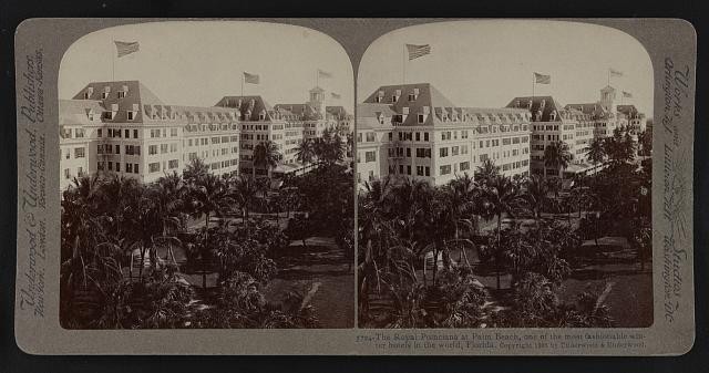 Photo:Palm Beach Florida Royal Poinciana Hotel 1905 Stereo View