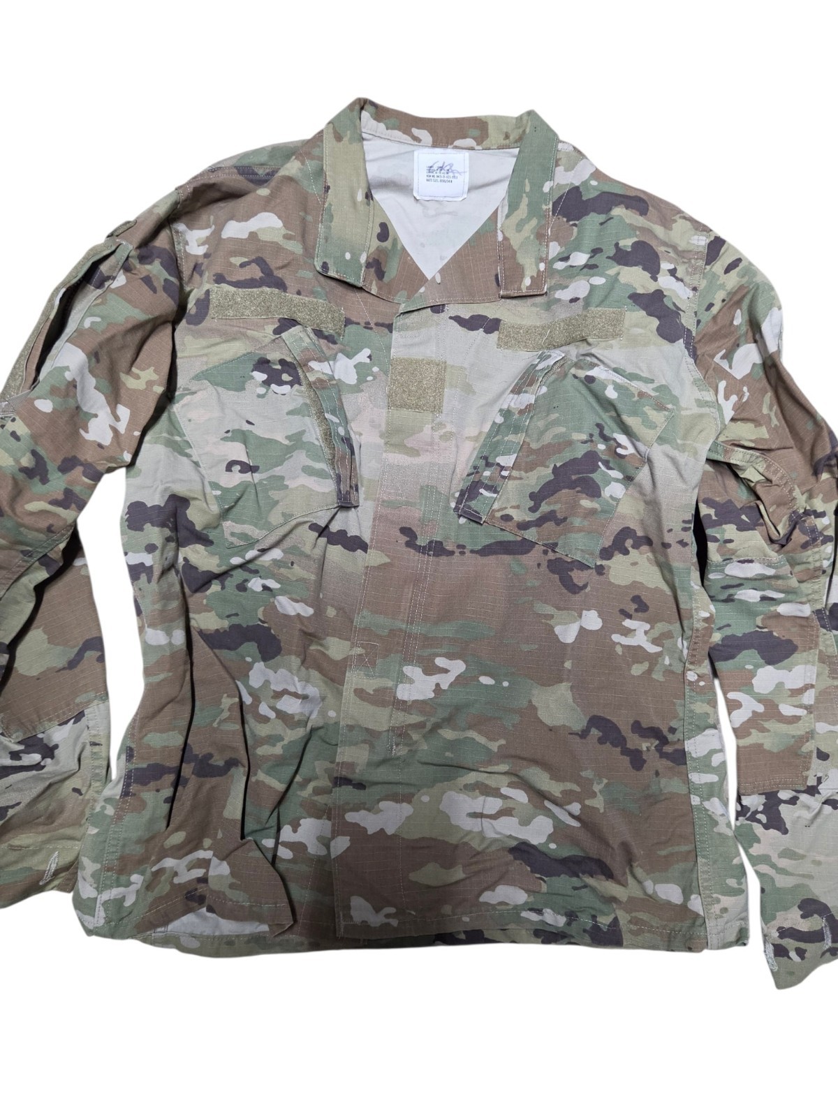 US Military OCP Army  Combat Uniform Jacket Shirt Army Camo Size Large-Long