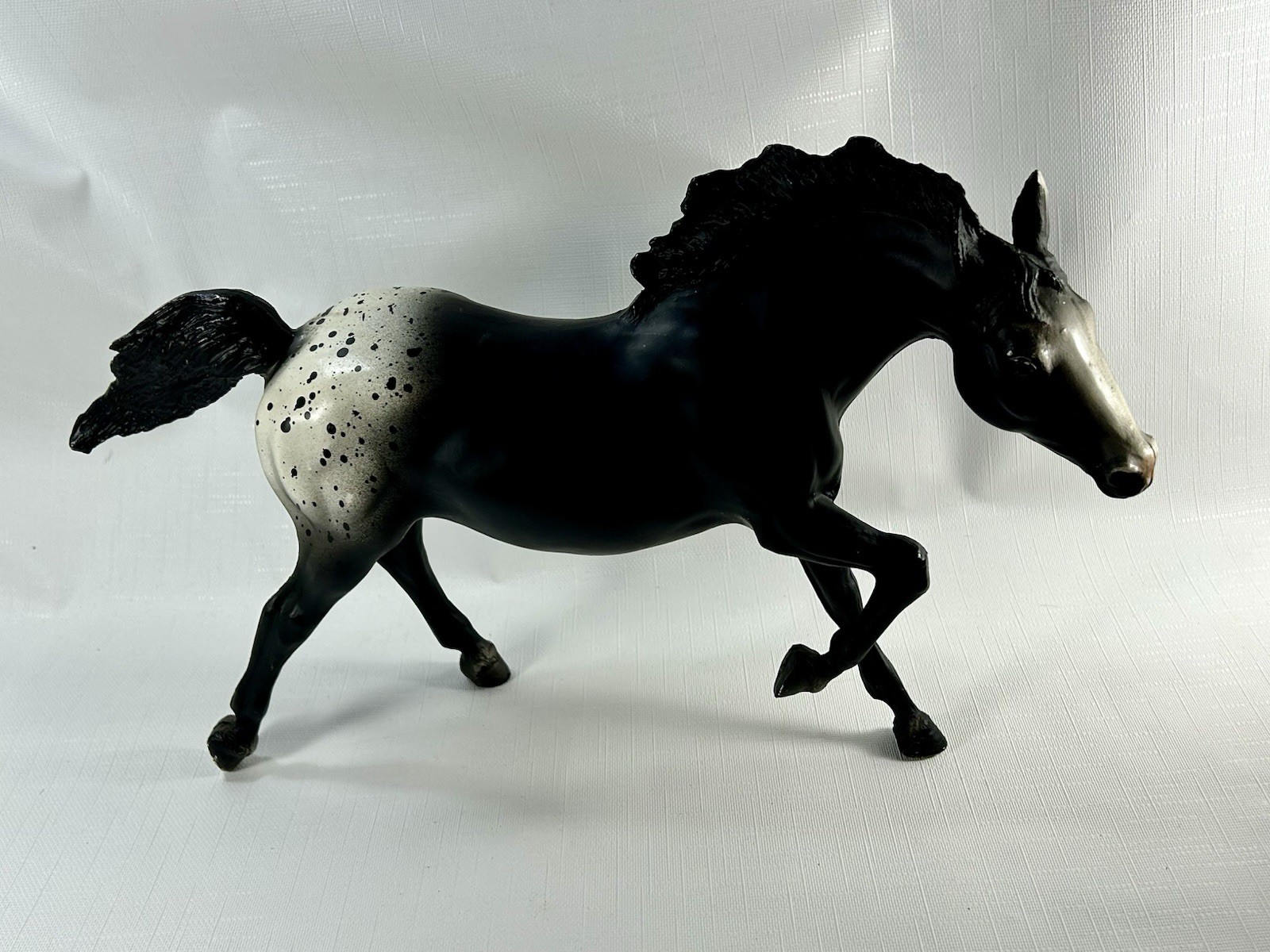 Vintage Breyer Horse Running Stallion #127 Black Blanket Appaloosa Made In USA Vintage Breyer Horse Running Stallion #127 Black Blanket Appaloosa Made In USA
