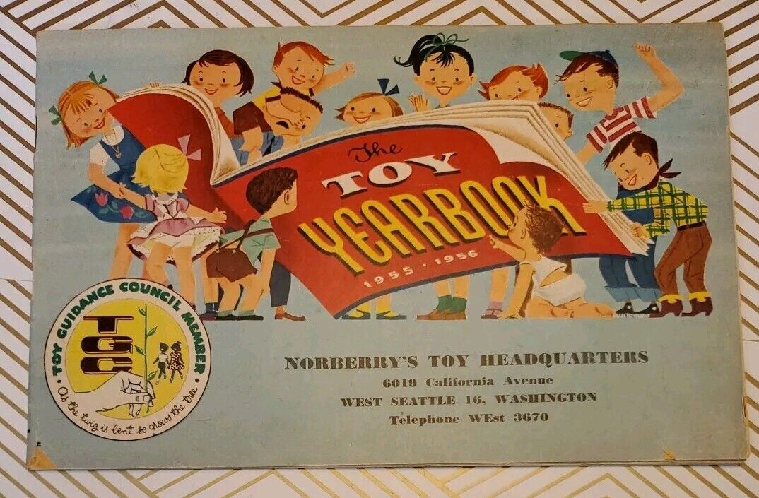 Toy Yearbook 1955 1956 Lionel Structo Hubley Ideal Dick Tracy 58 Color Pages