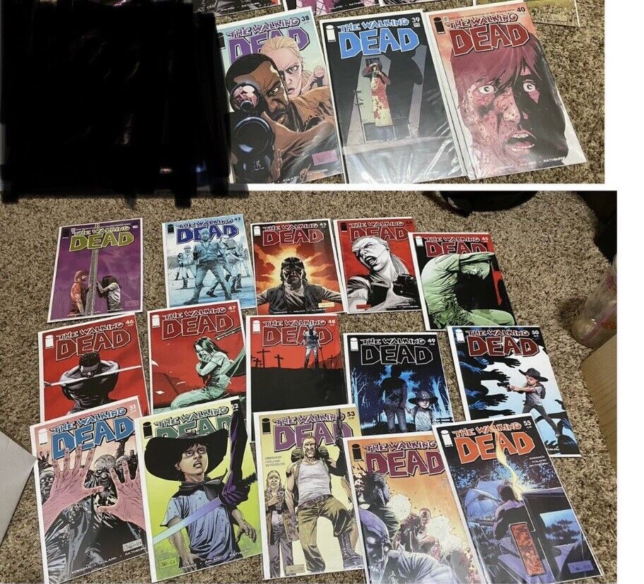 Walking Dead Comic Lot. Issues 38-193. Lot Of 215+ Total Comics