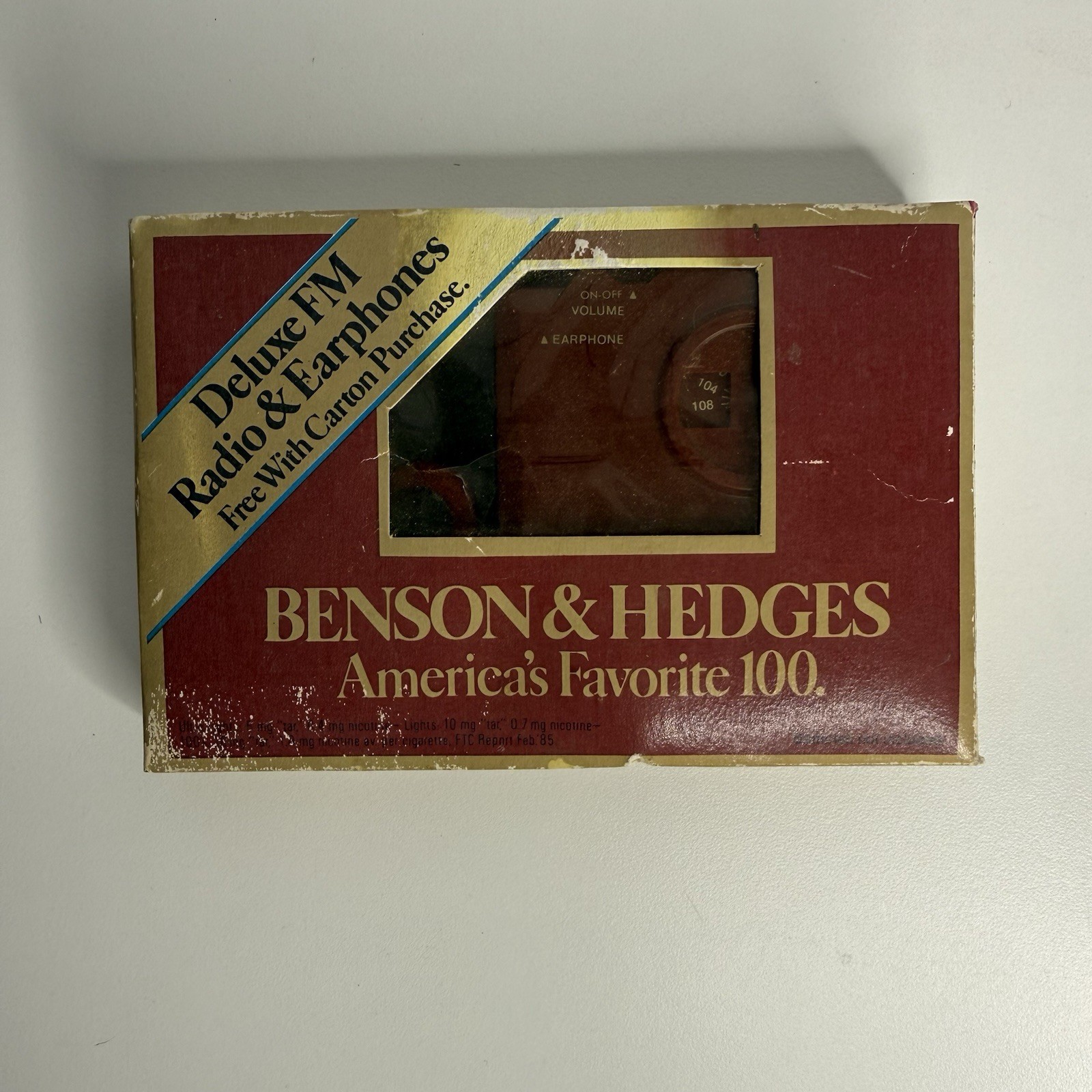 Benson & Hedges Deluxe FM Radios & Earphones in Box