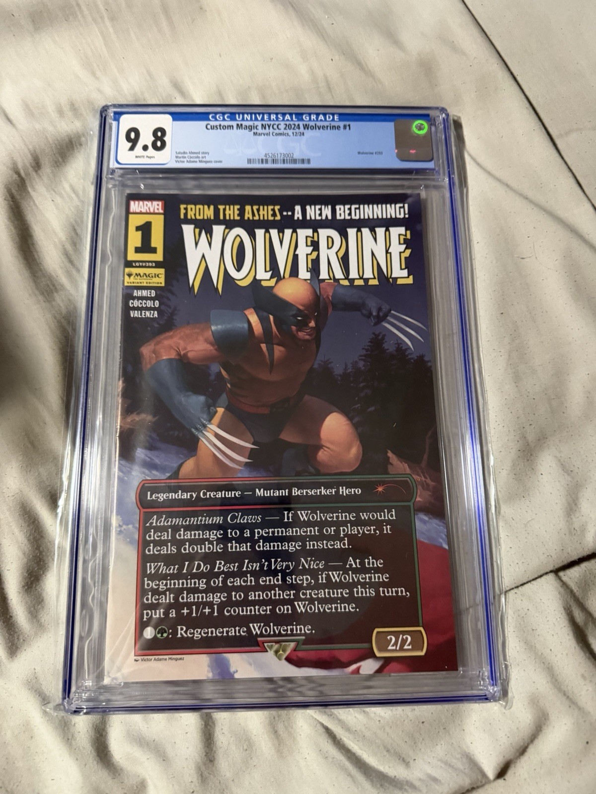 CGC 9.8 CUSTOM MAGIC NYCC 2024: WOLVERINE SUPER RARE