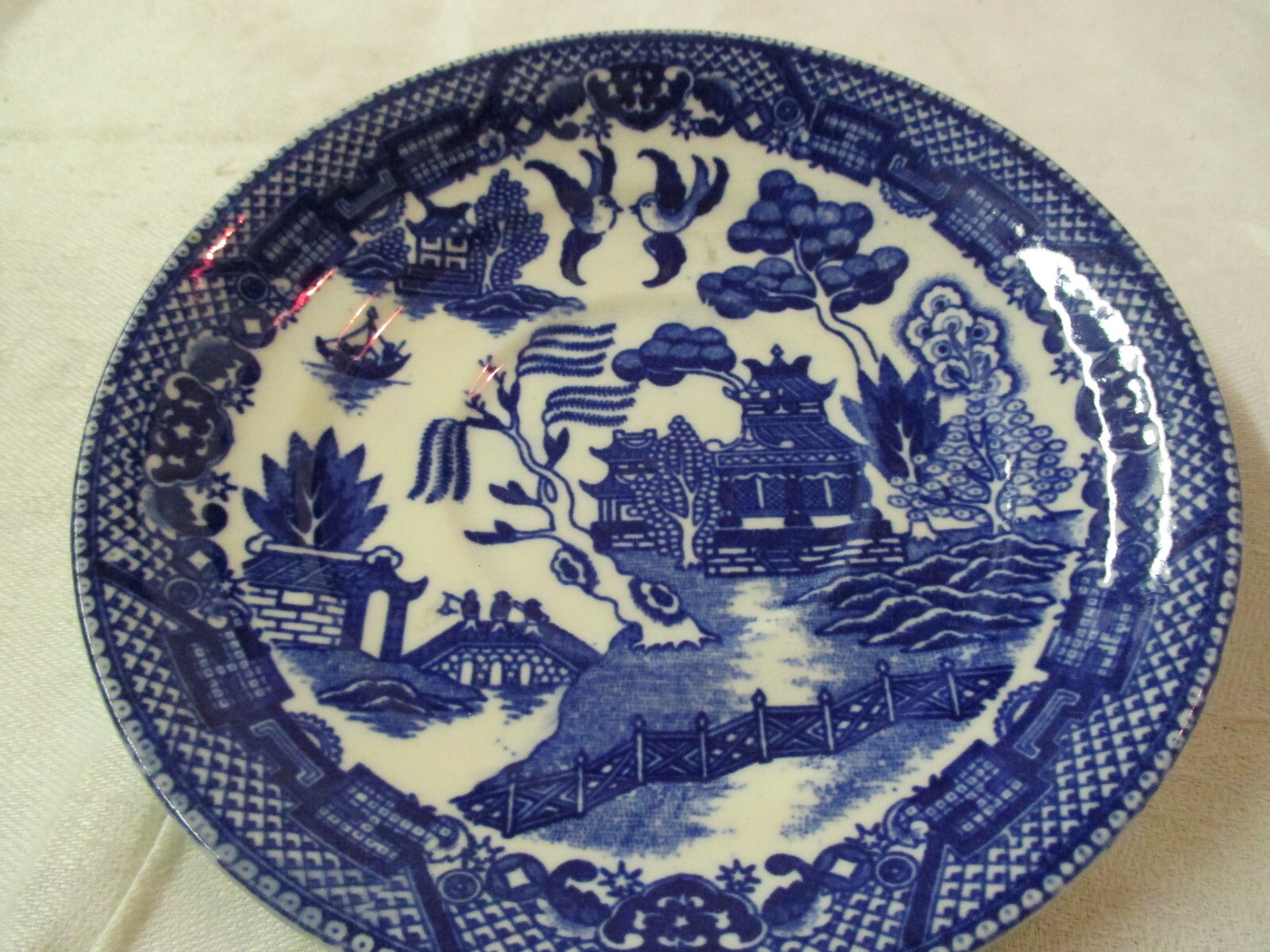 Vintage Japan Fine Quality Saucer Blue Willow