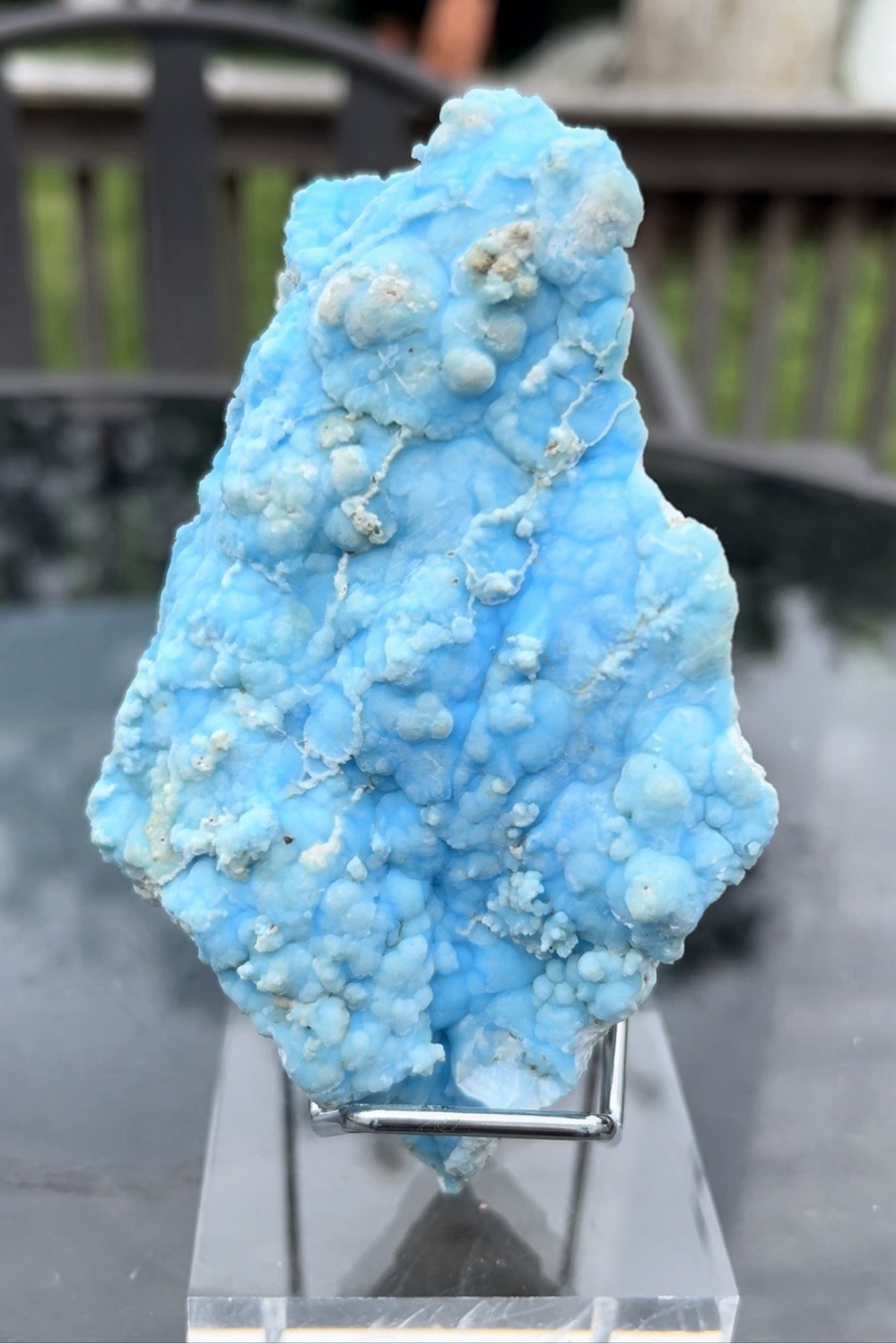 450g Natural Blue Aragonite Mineral Specimen Crystal 450g Natural Blue Aragonite Mineral Specimen Crystal