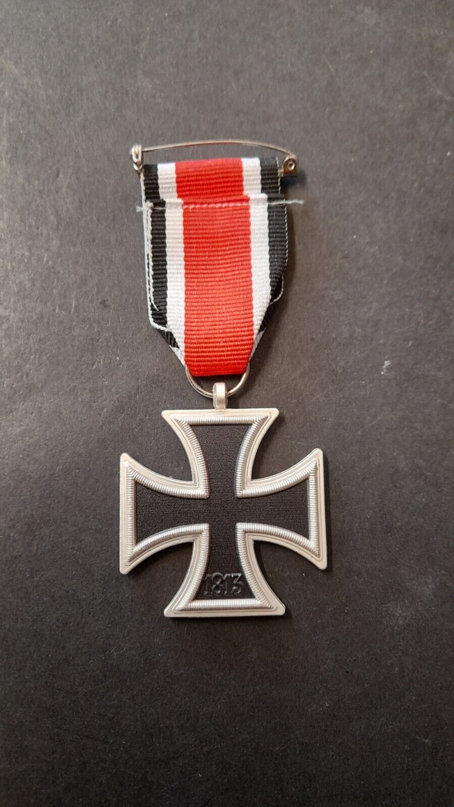 1813-1939 WW1 German War Military Knights Iron Cross w Ribbon Copy