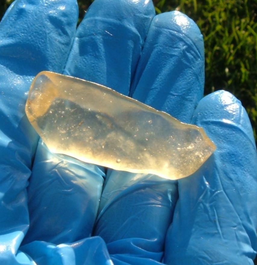 Libyan Desert Glass Meteorite Tektite impact specimen( 43 crt) Super Gem AAA+