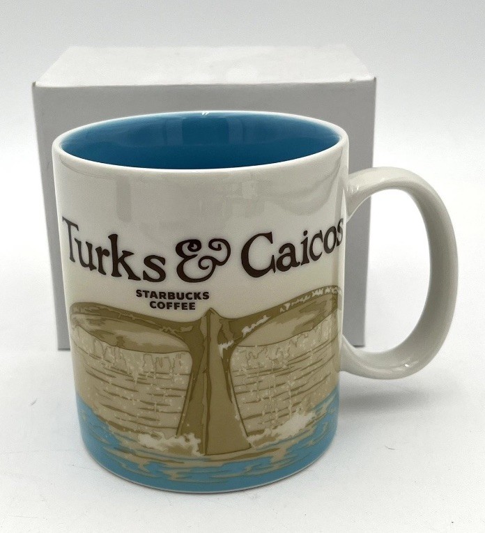 Starbucks Turks And Caicos Ceramic Starbucks Coffee Mug New With Box 16 oz