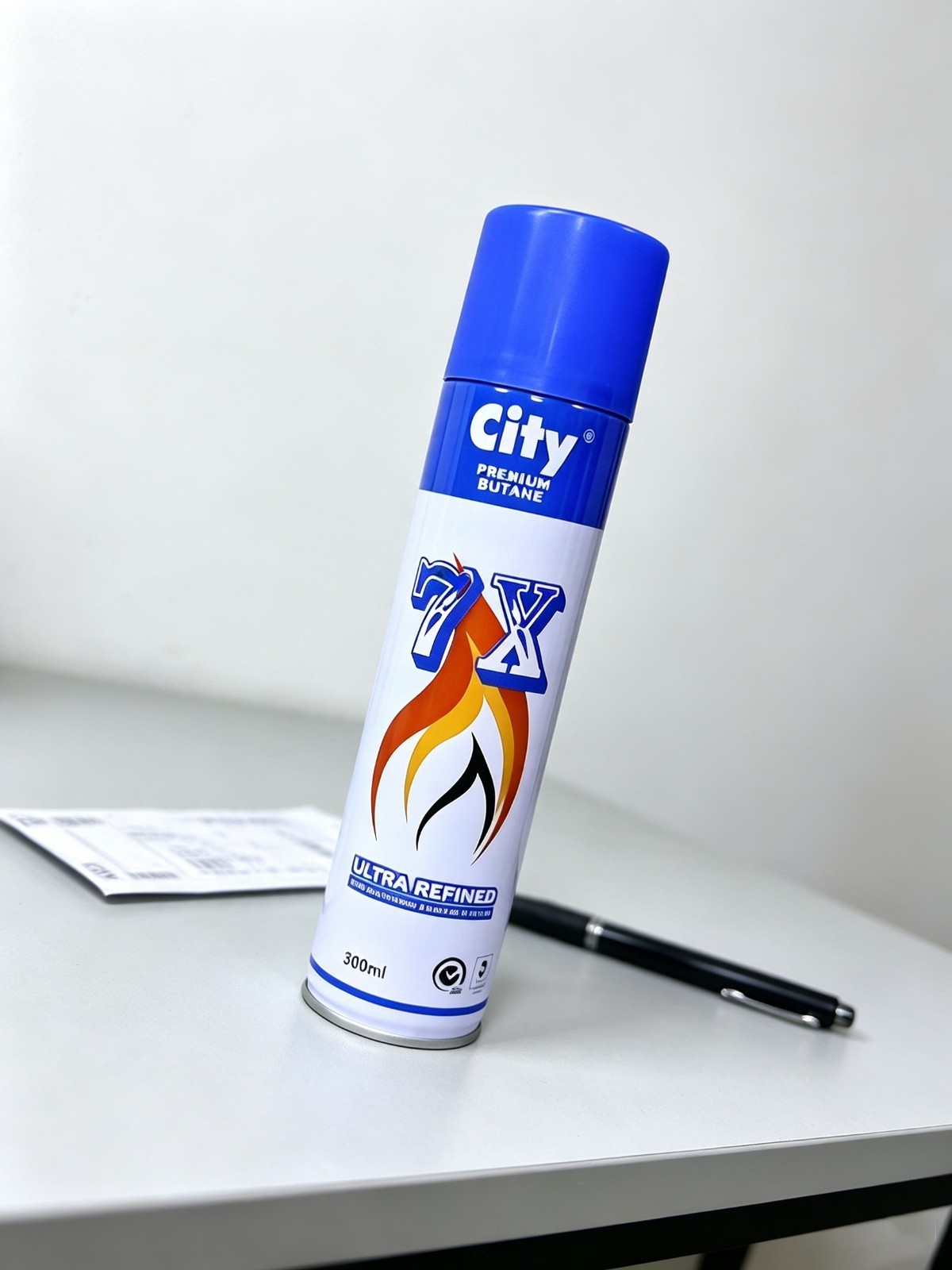 City 7X Premium Butane Gas 300ml Ultra Refined High Purity Lighter Fuel Refill