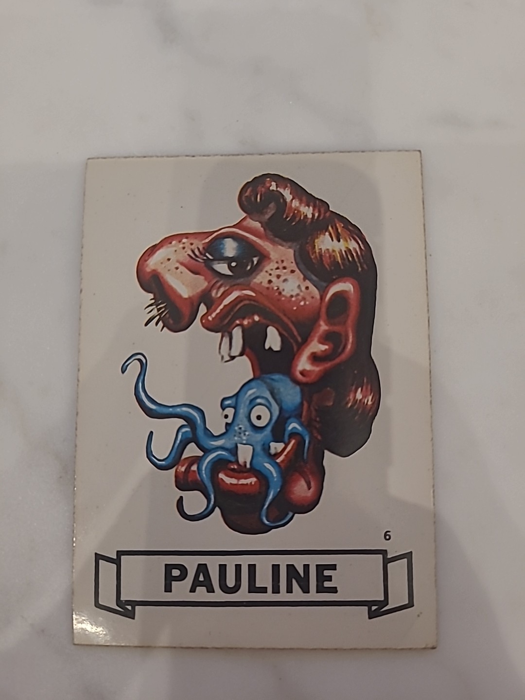 1968  OPC FASSON  MAKE YOUR OWN NAME STICKER #6 PAULINE