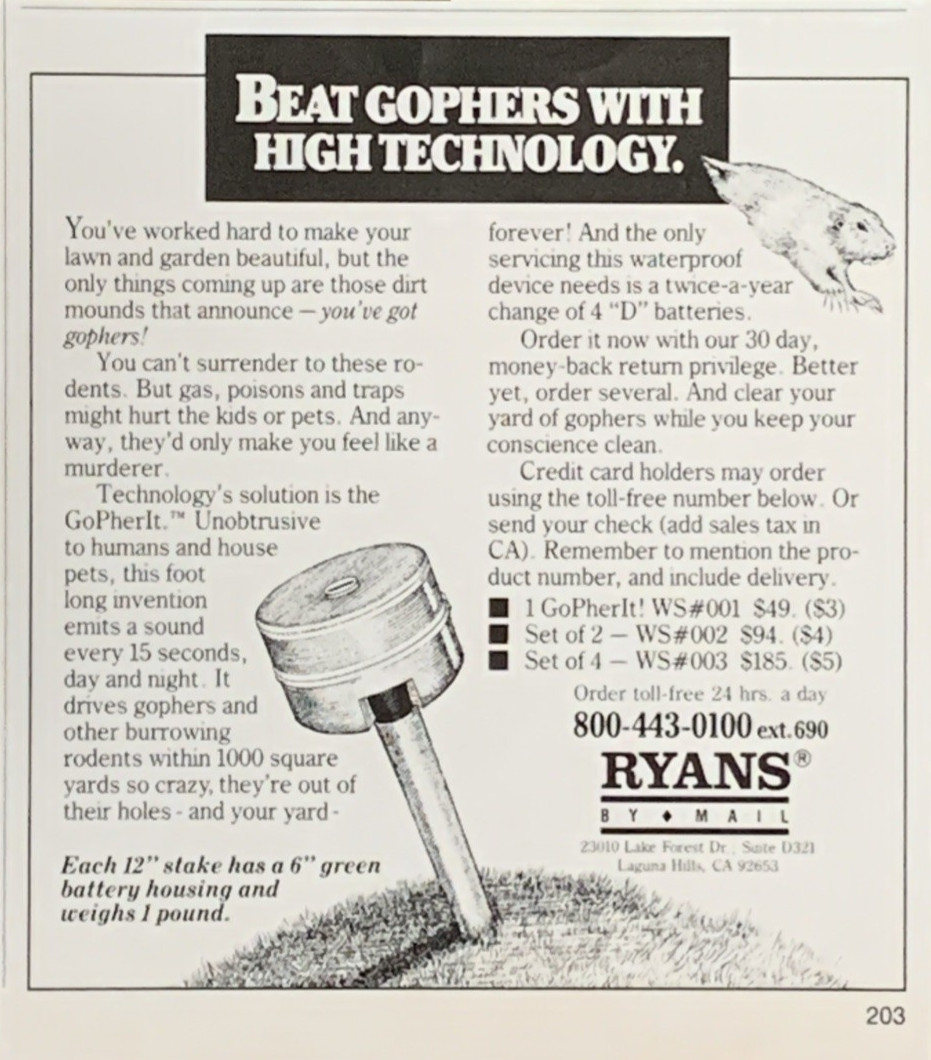 Ryans GoPherIt Beat Gophers Vintage Print Ad 1940's #0877