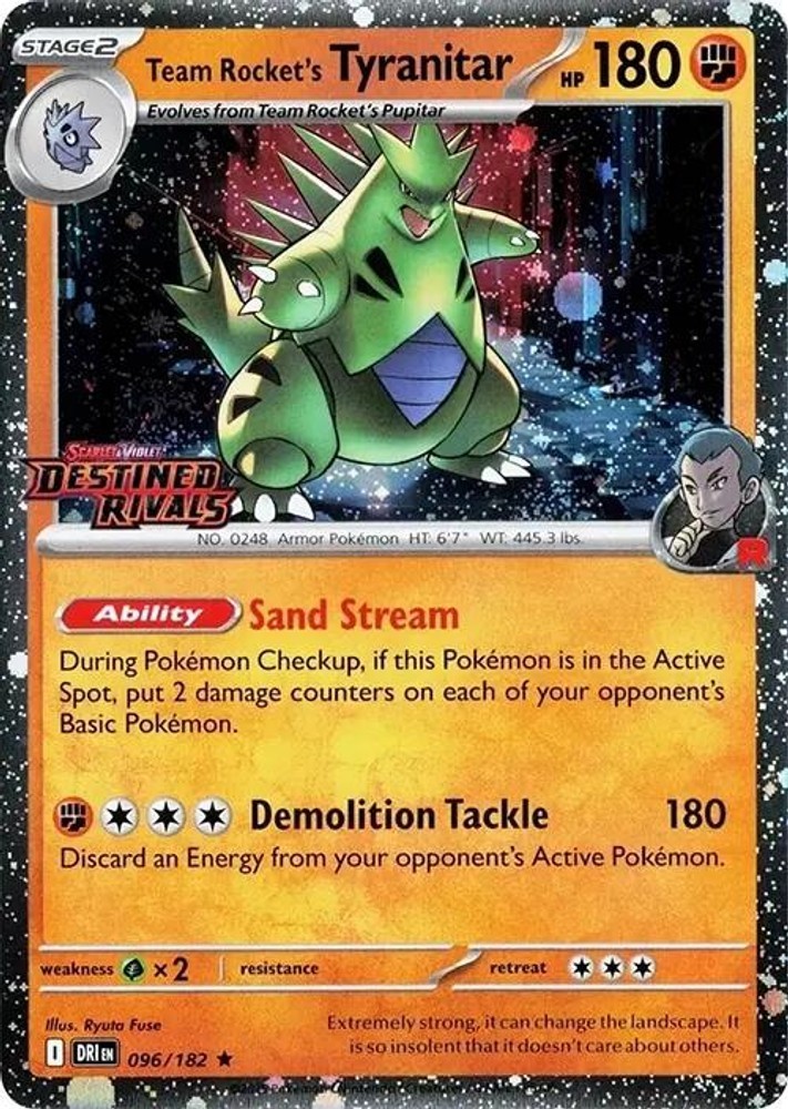 Team Rocket's Tyranitar (Prerelease) Holofoil [MCAP - 096/182]