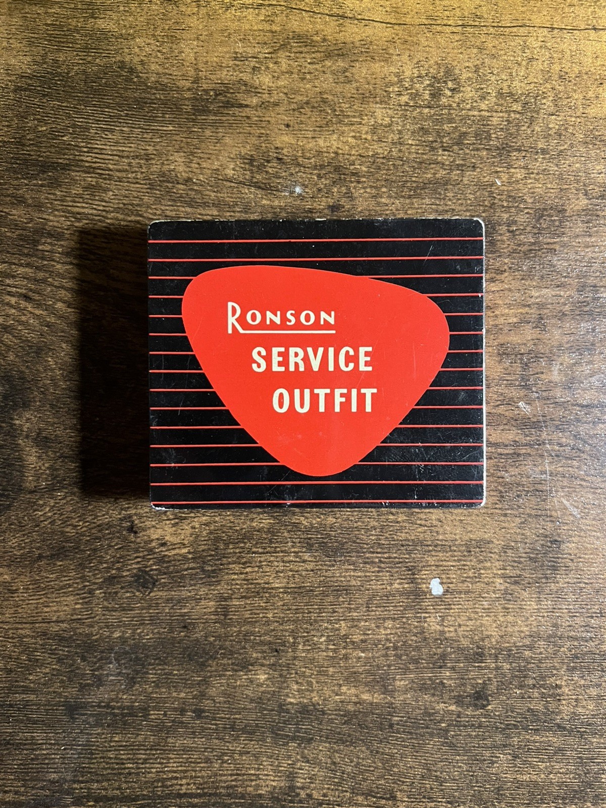 Vintage Ronson Service Outfit Tin & Contents - Incomplete Cigarette Lighters