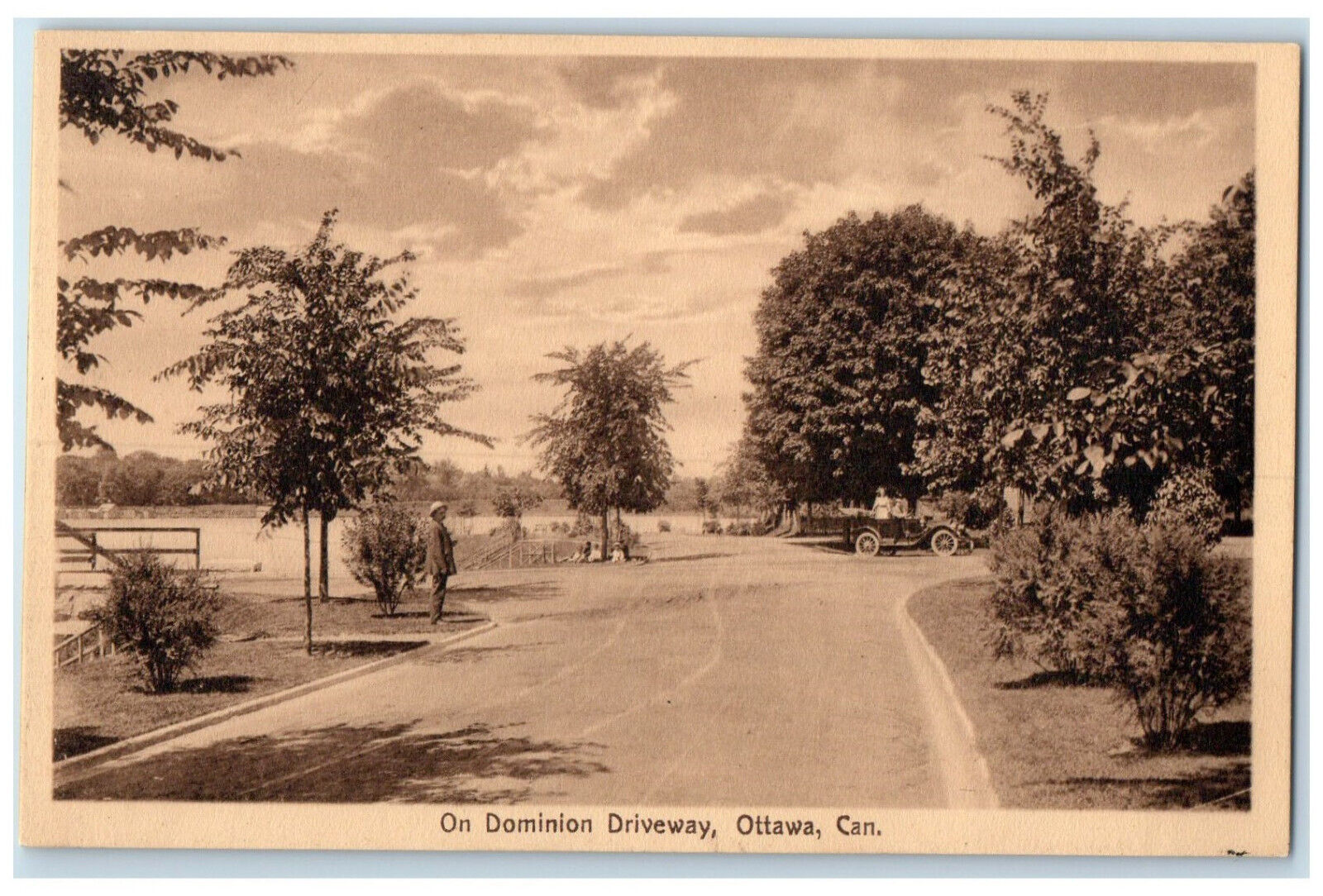 c1920's On Dominion Driveway Ottawa Ontario Canada Unposted Postcard