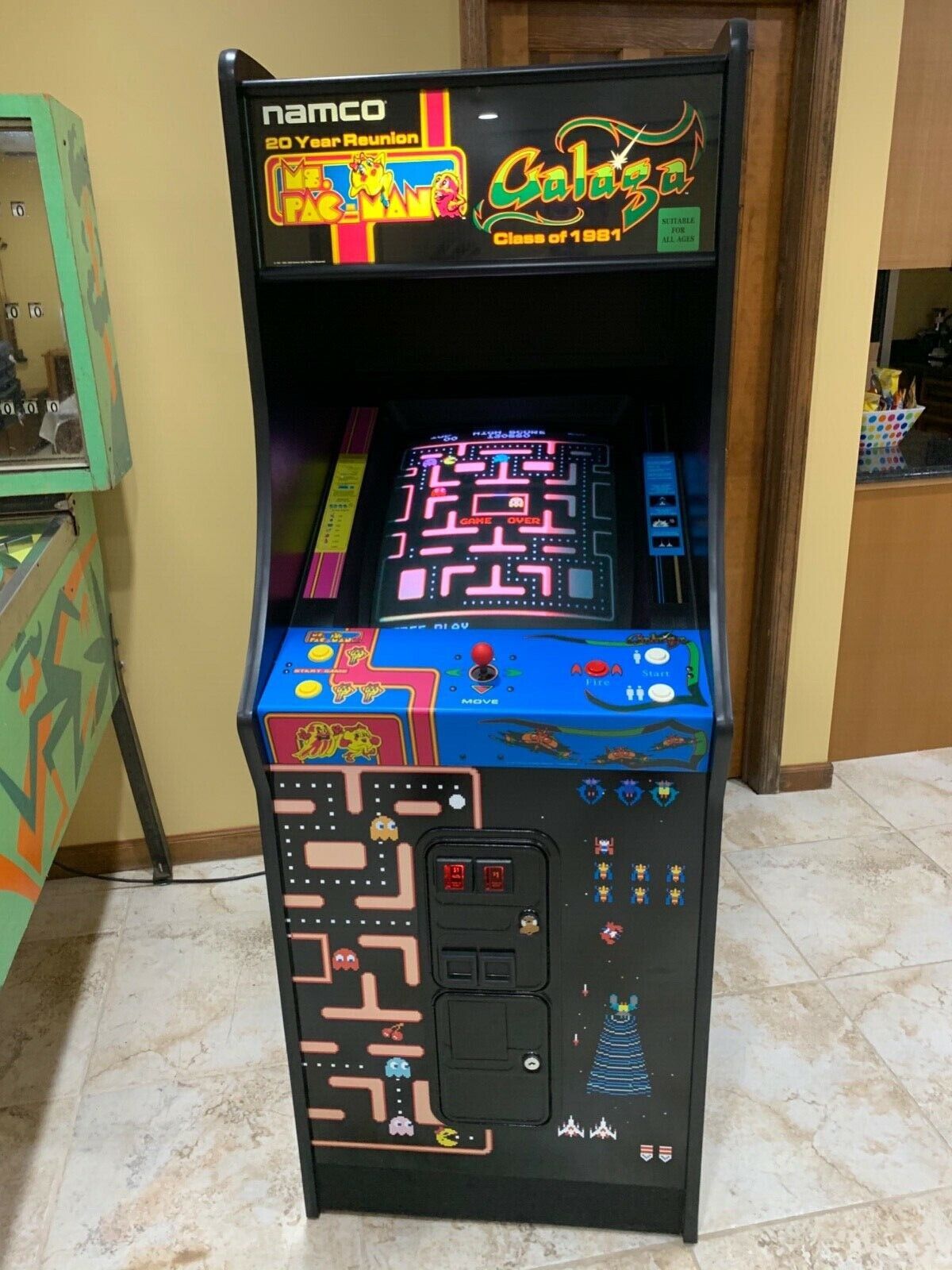 Ms. PacMan/Galaga 20 Year Reunion Arcade Machine