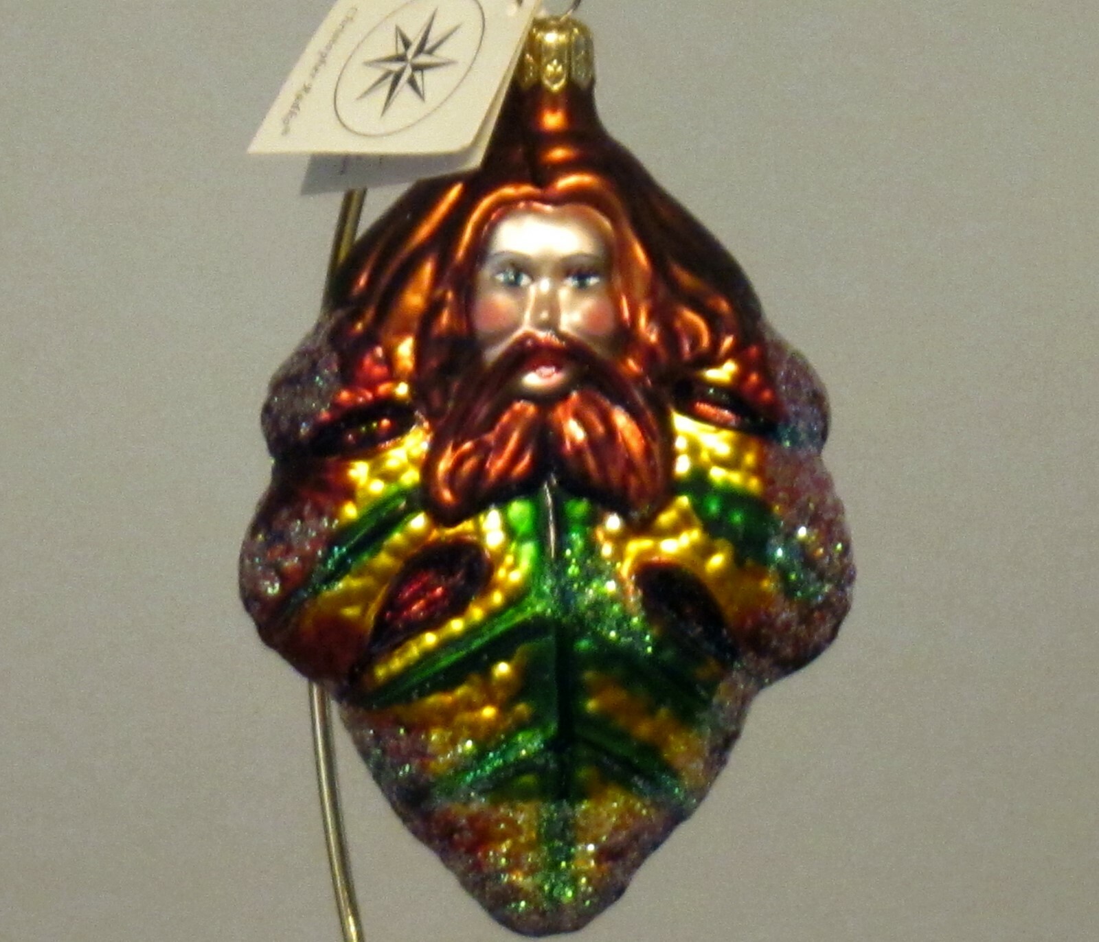 Vintage Christopher Radko AUTUMN OAK KING/Forest/Leaf Christmas Ornament #950230