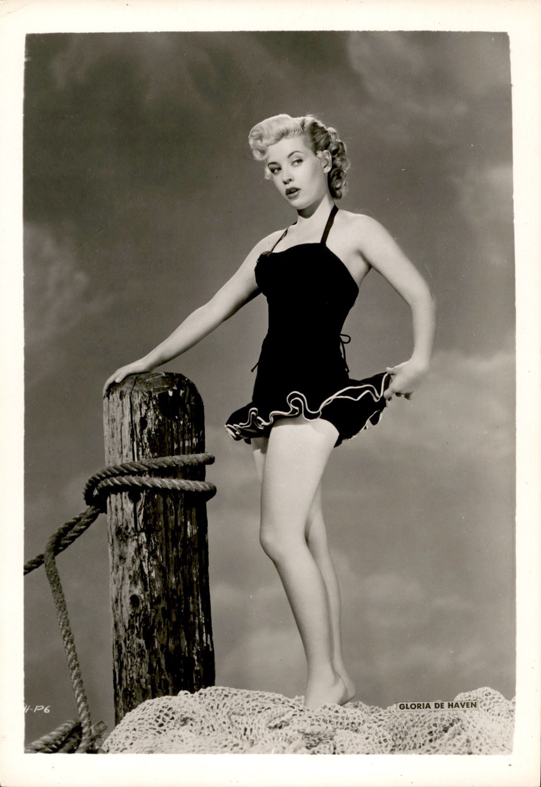 CGE60 Original Photo GLORIA DE HAVEN PIN-UP 1940s-50s BATHING BEAUTY ACTRESS
