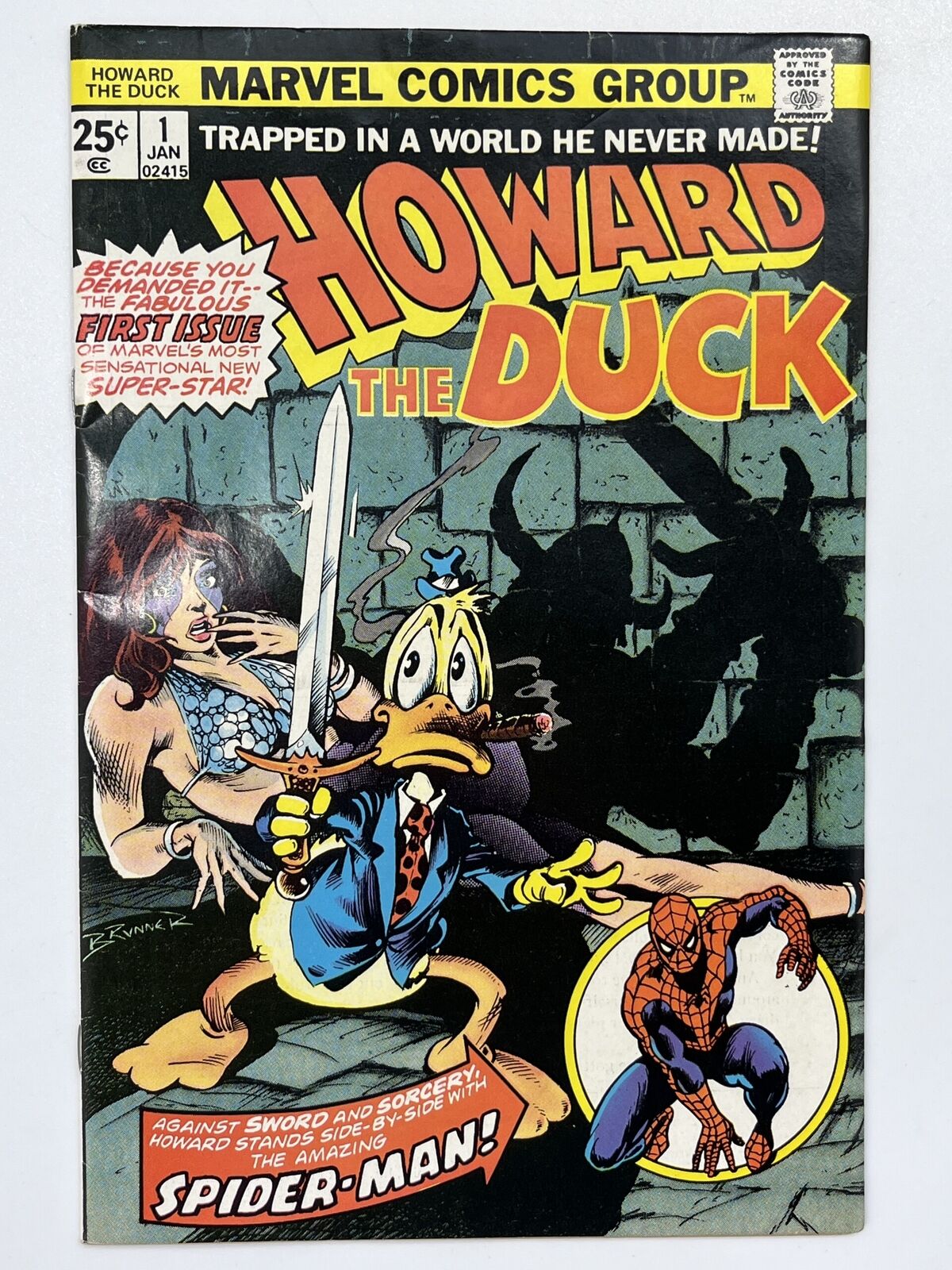 Howard the Duck #1 (1975) 1st Issue in 7.0 Fine/Very Fine