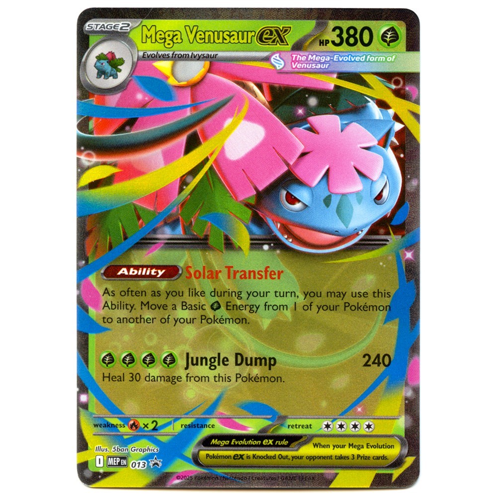 Mega Venusaur ex | 013 | Pokémon, Mega Evolution Black Star Promo