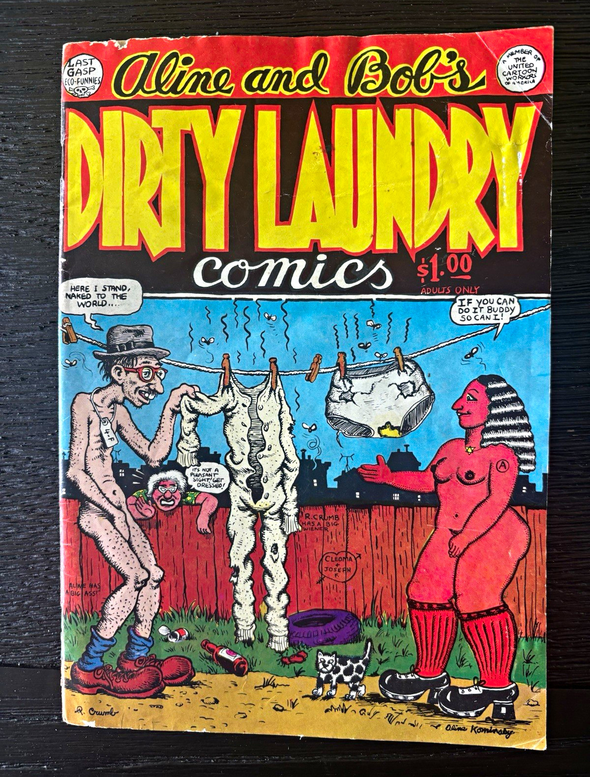 Aline and Bob\'s Dirty Laundry Comics (Last Gasp, 1977) Crumb/Kominsky
