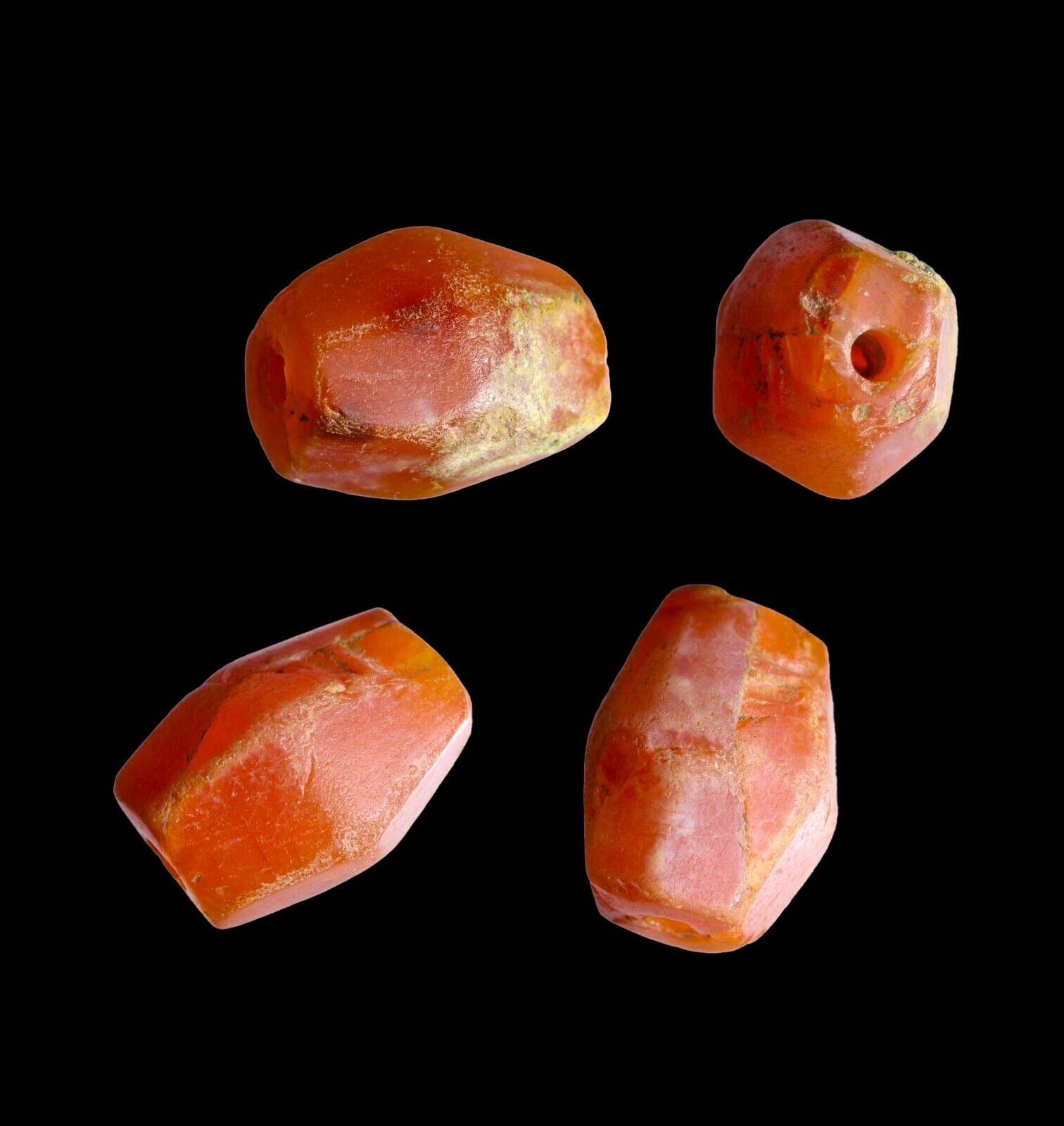 CERTIFIED AUTHENTIC Ancient 2000 years Genuine Ancient Bead Orange Agate wCOA