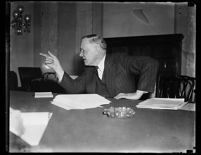 Photo:William Green 1930s Labor Leader at Desk Portrait