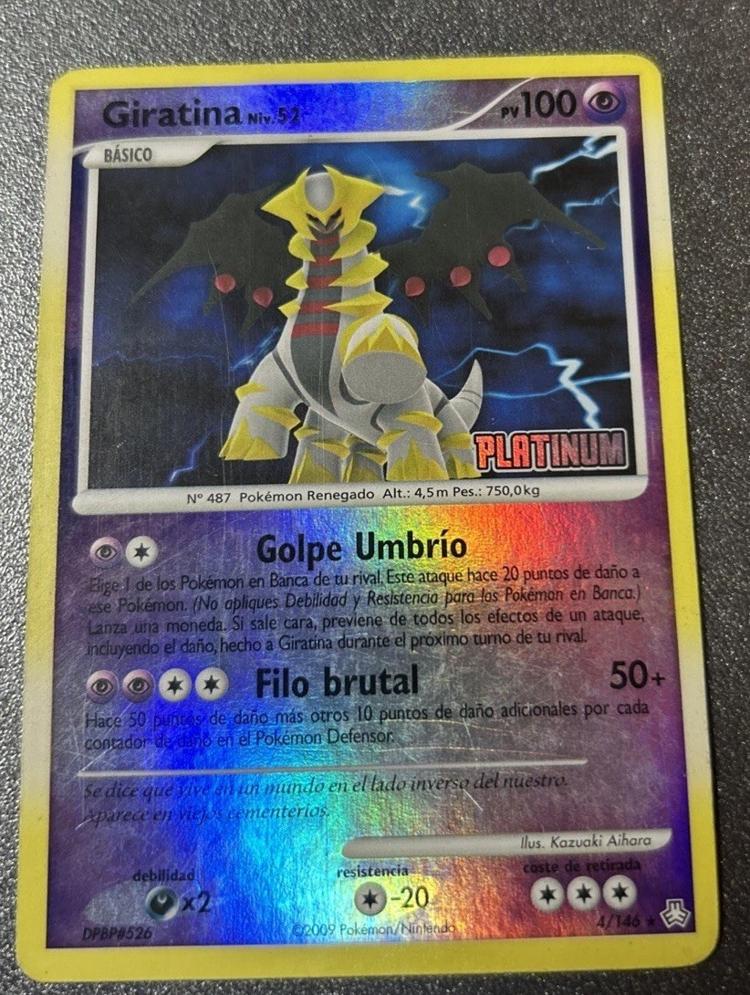 Pokemon Giratina 4/146 Holo 2009 Platinum Spanish