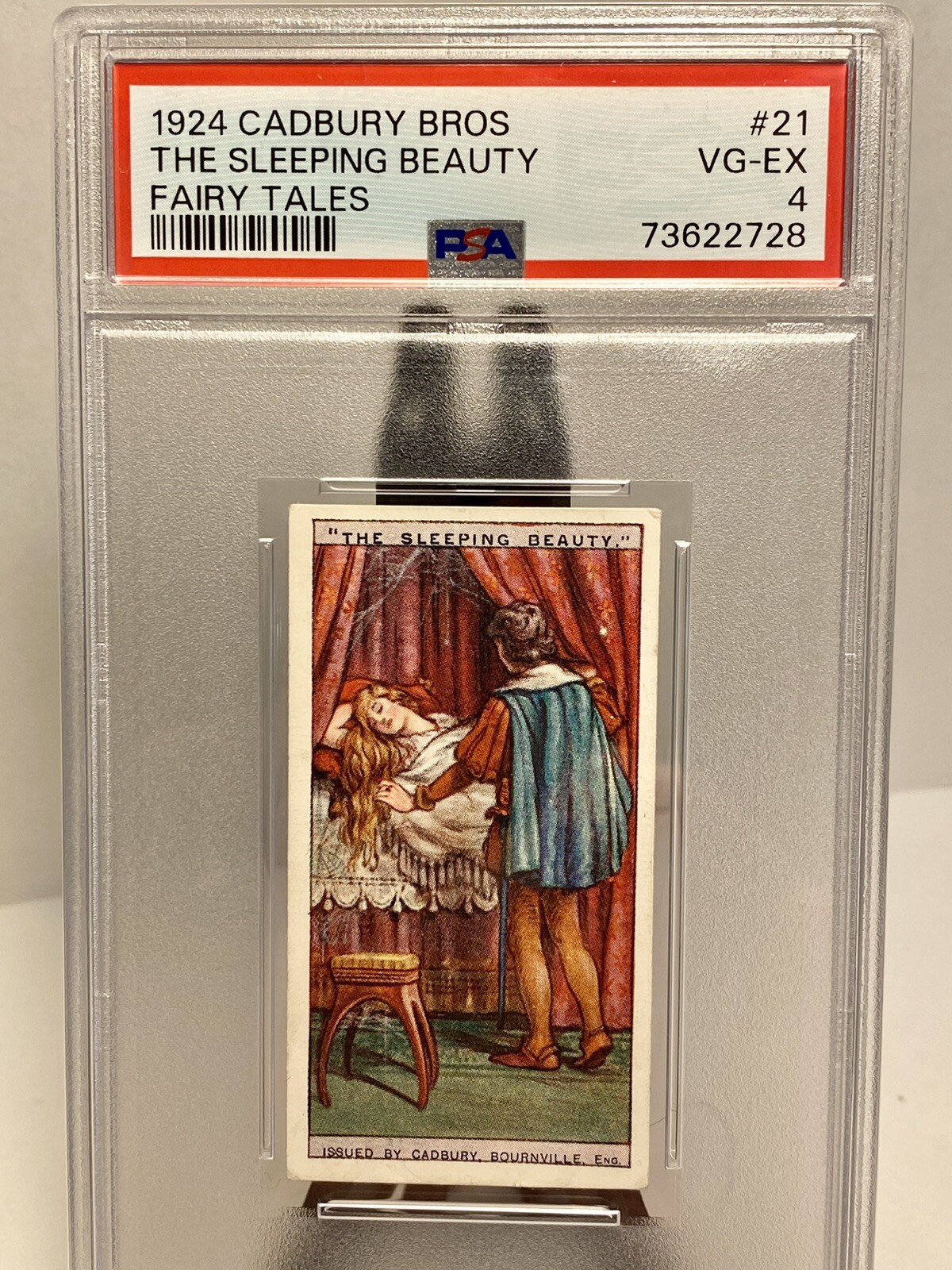 1924 Cadbury Bros. Ltd. Fairy Tales - The Sleeping Beauty - PSA 4 / Pop: 2