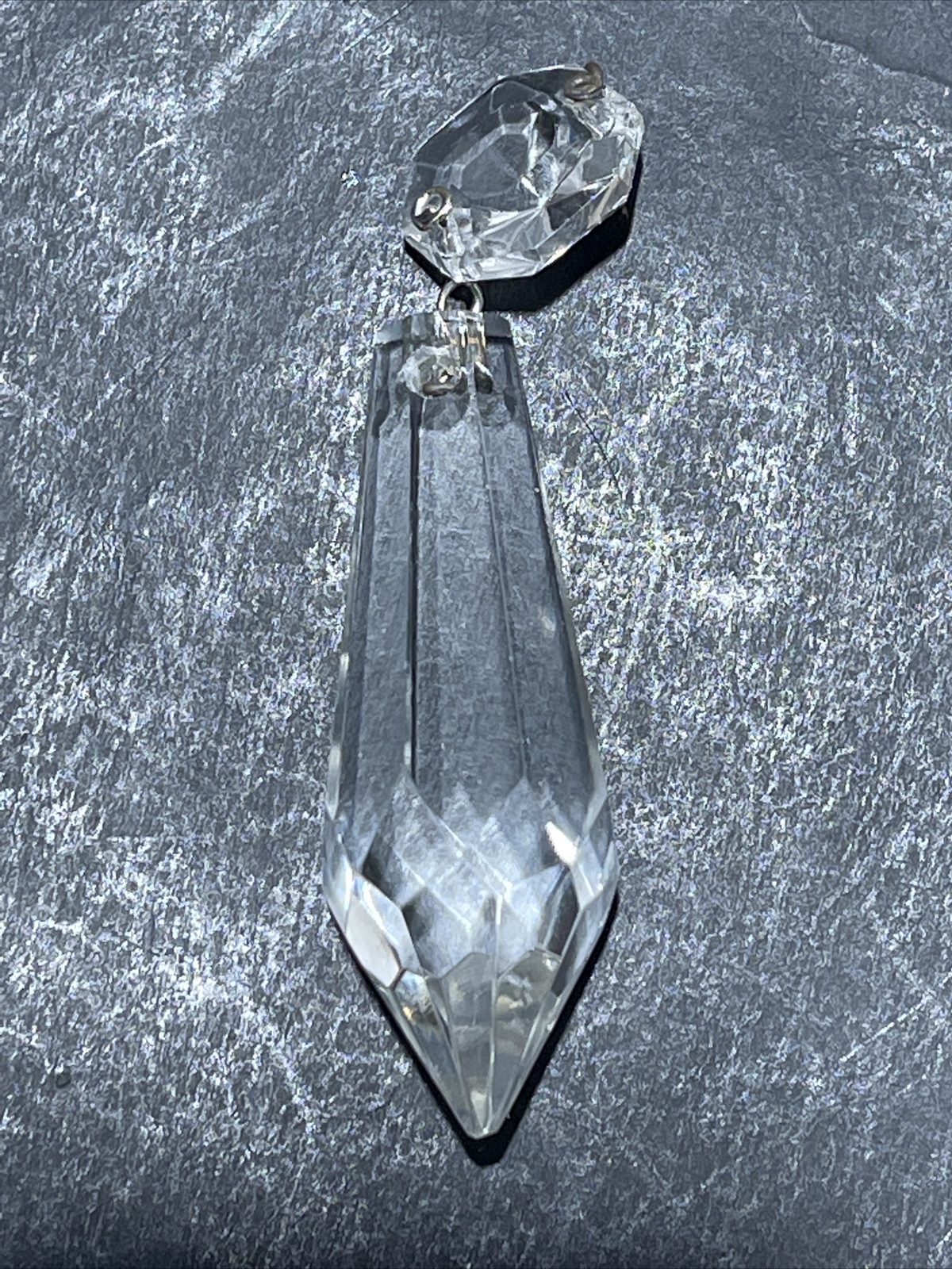 2” CZECH VTG Crystal Plug Drop NEW OLD STOCK