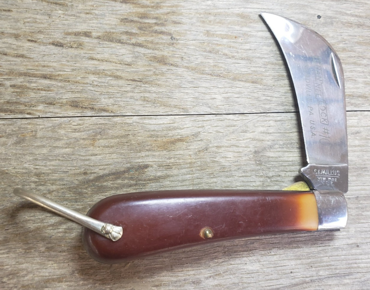 Vtg Hawkbill #1 Camillus New York USA Channel Lock No 10 Pocket Knife