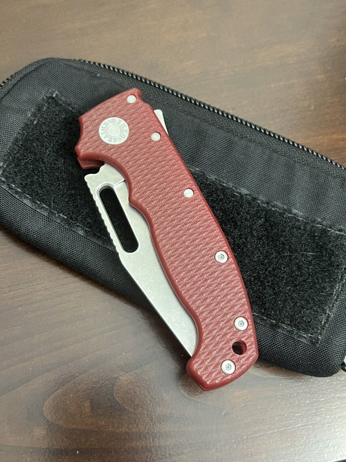 Demko Knives AD20 Clip Point - Red G10 / Slotted / 3V