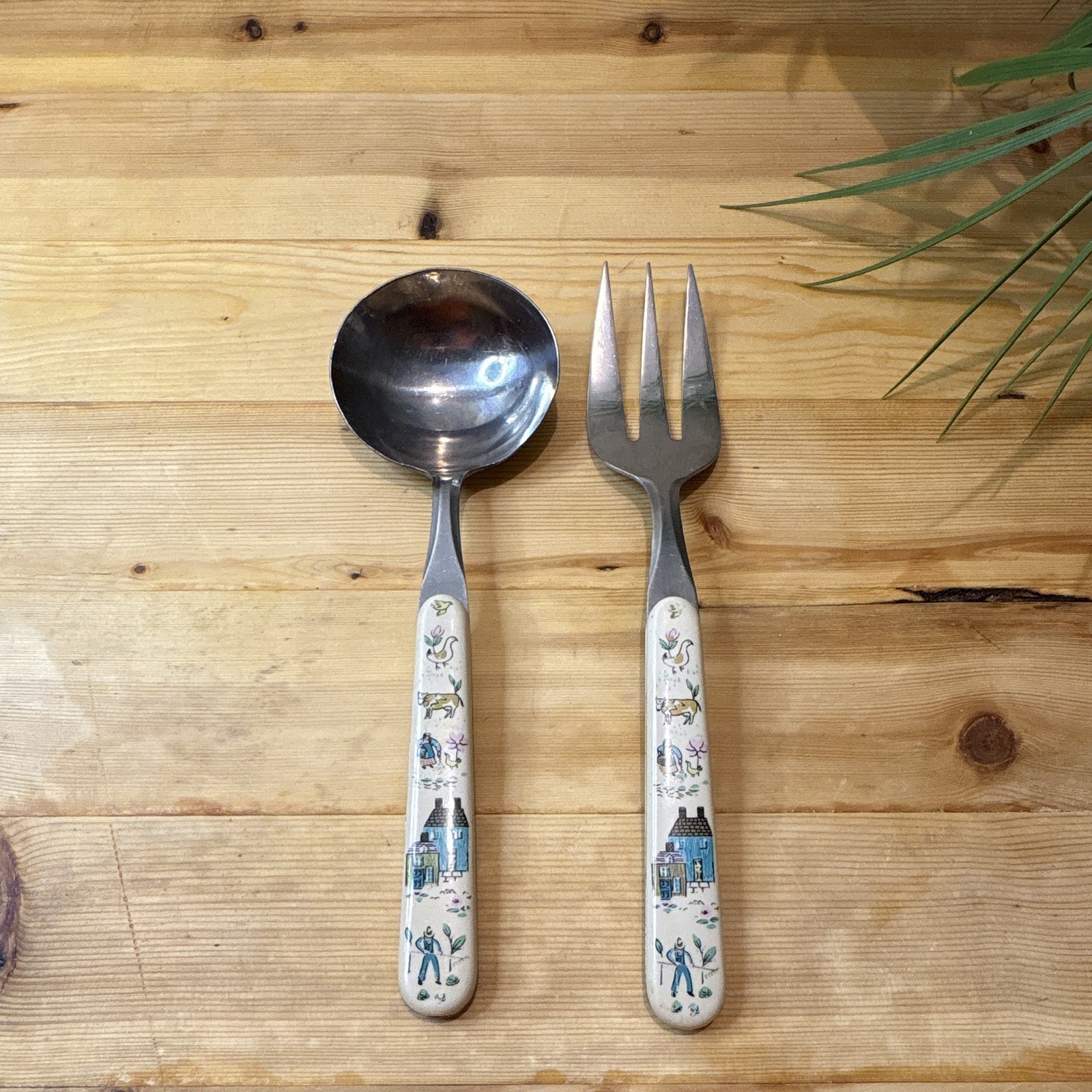 VTG Heartland Gravy Spoon and Serving Fork Set of 2