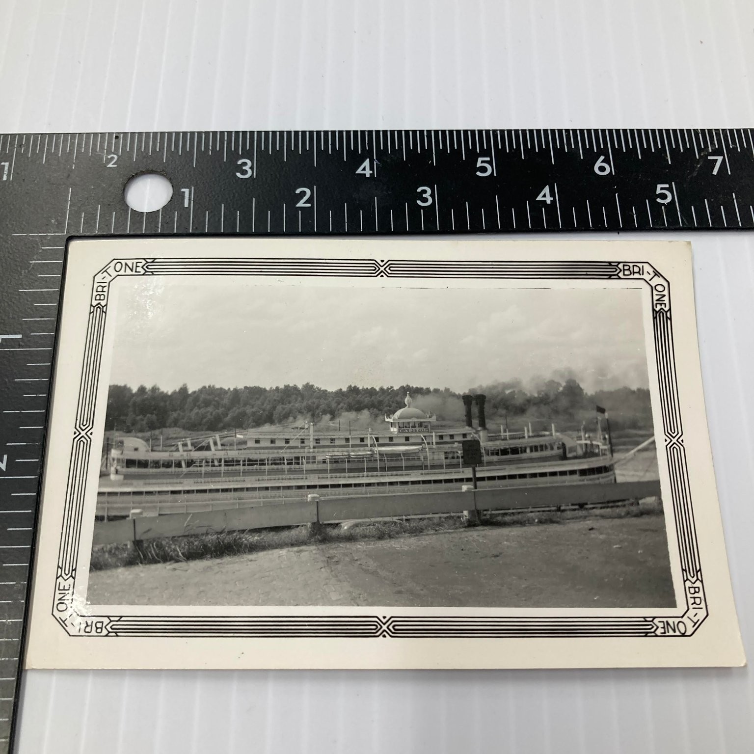 Pleasure Boat 1938 Snapshot Photograph Memphis Tennessee Riverboat