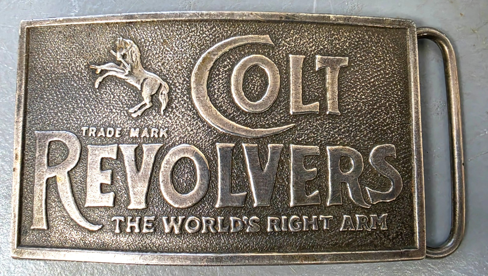 Vintage Colt Revolvers Tiffany & Co. London Adina Sterling Silver Belt Buckle