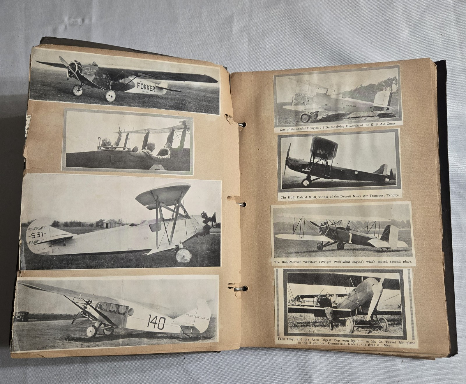 Large 1920s Aviation Scrapbook Early Planes, Airmail, Boeing Clippings 20+ Pages Large 1920s Aviation Scrapbook Early Planes, Airmail, Boeing Clippings 20+ Pages