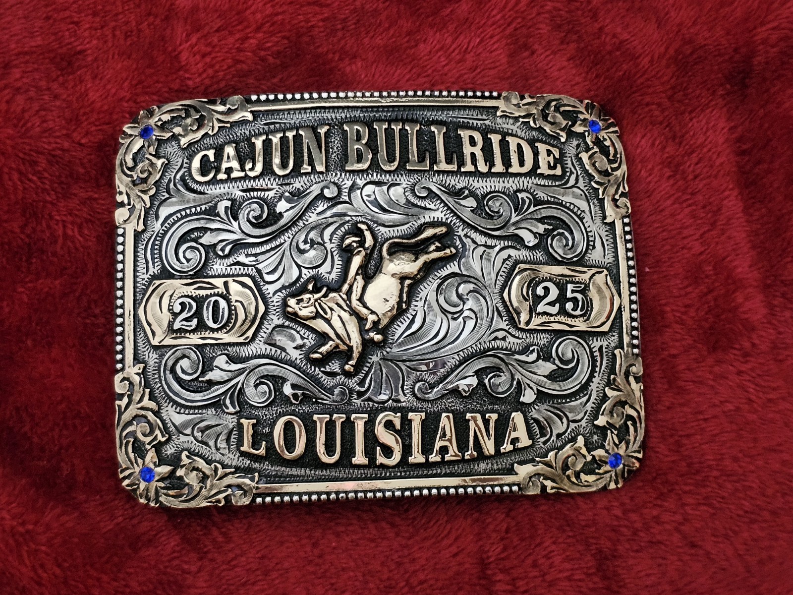 Cajun☆2025☆Louisiana☆Bull Riding☆RODEO CHAMPIONSHIP TROPHY BUCKLE☆Rare☆656