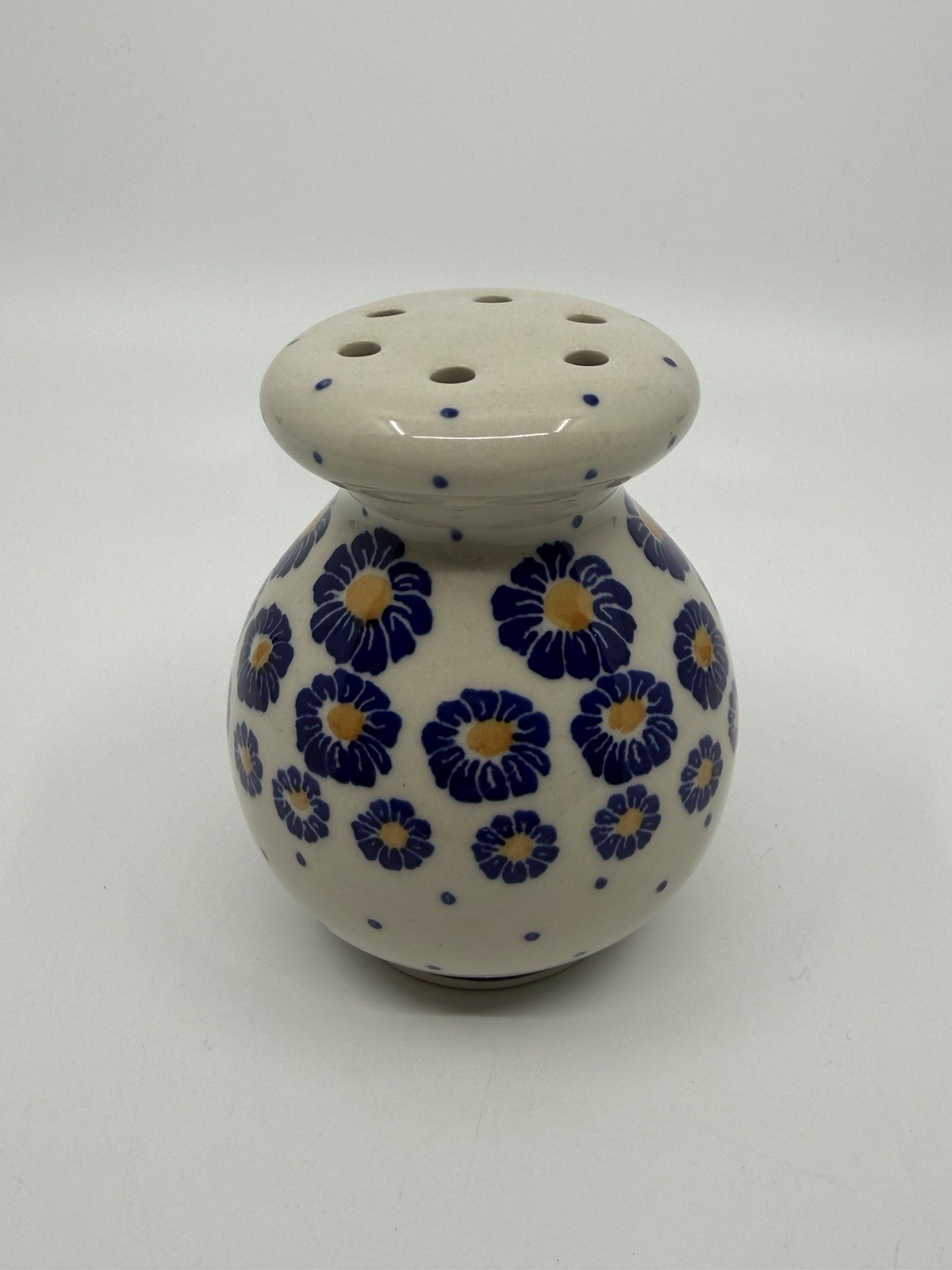NWOT Polish Pottery Parmasan Cheese Shaker 4”