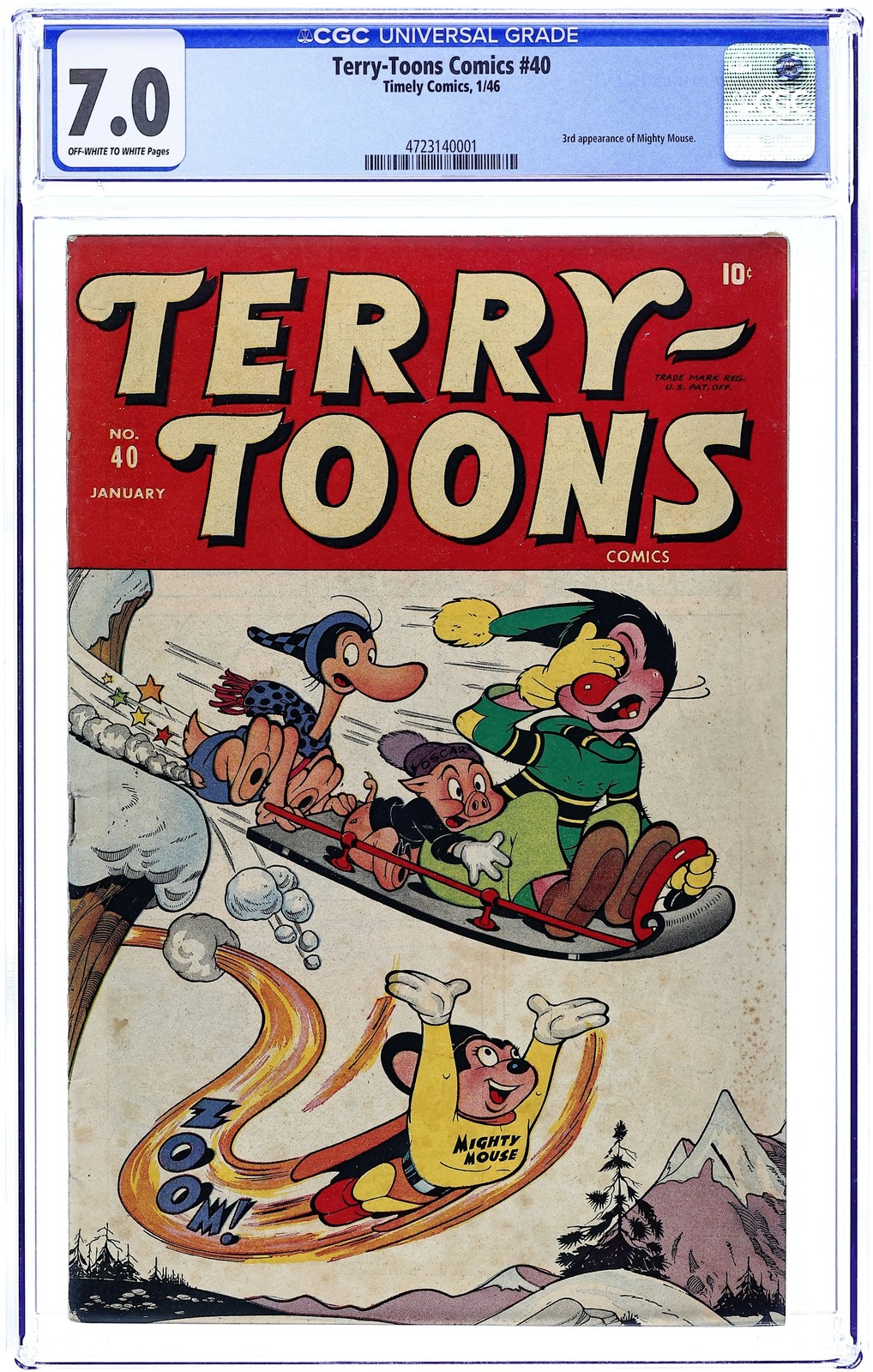 Terry-Toons Comics #40 CGC 7.0 1946 4723140001