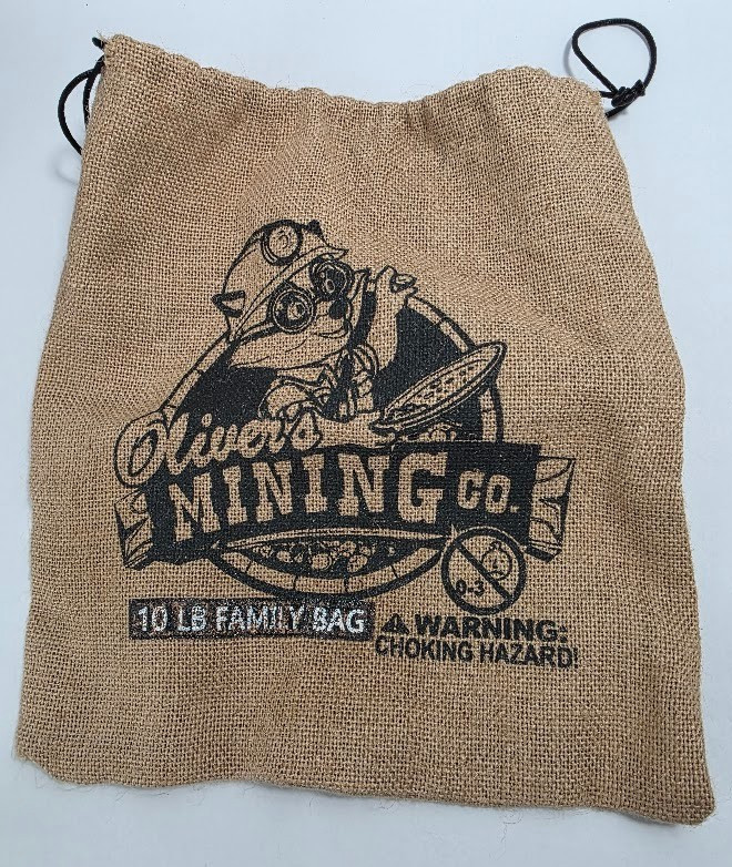 Vintage Pay Dirt Bag from Olivers Mining Co. at one of the Great Wolf Lodges