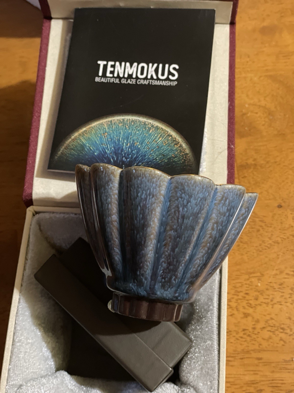 Tenmokus Japanese Glaze Tea Cup with Gift Box