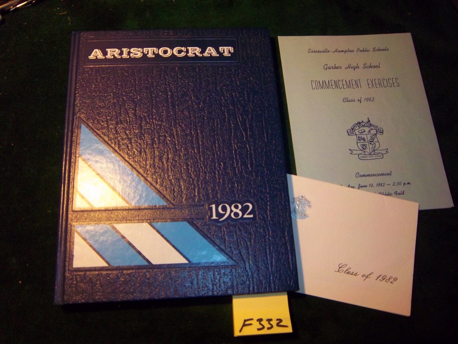 1982 ARISTOCRAT GARBER \'DUKES\' High School Yearbook ~ Essexville, Mich~#F-332