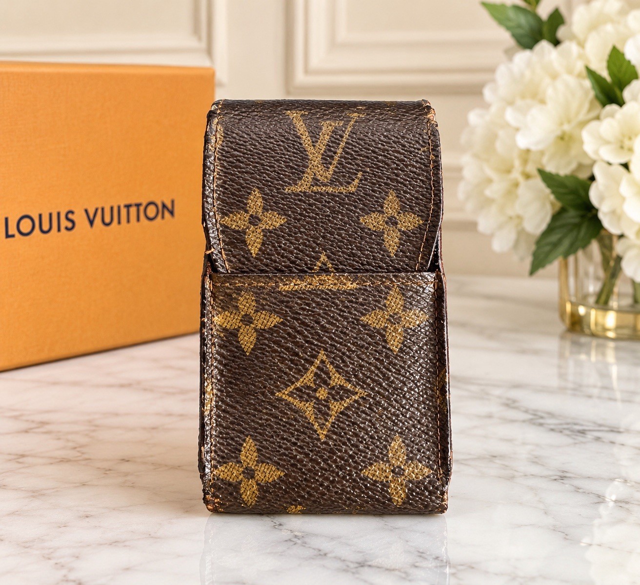 Authentic Louis Vuitton Monogram Canvas Vintage Cigarette Case Holder