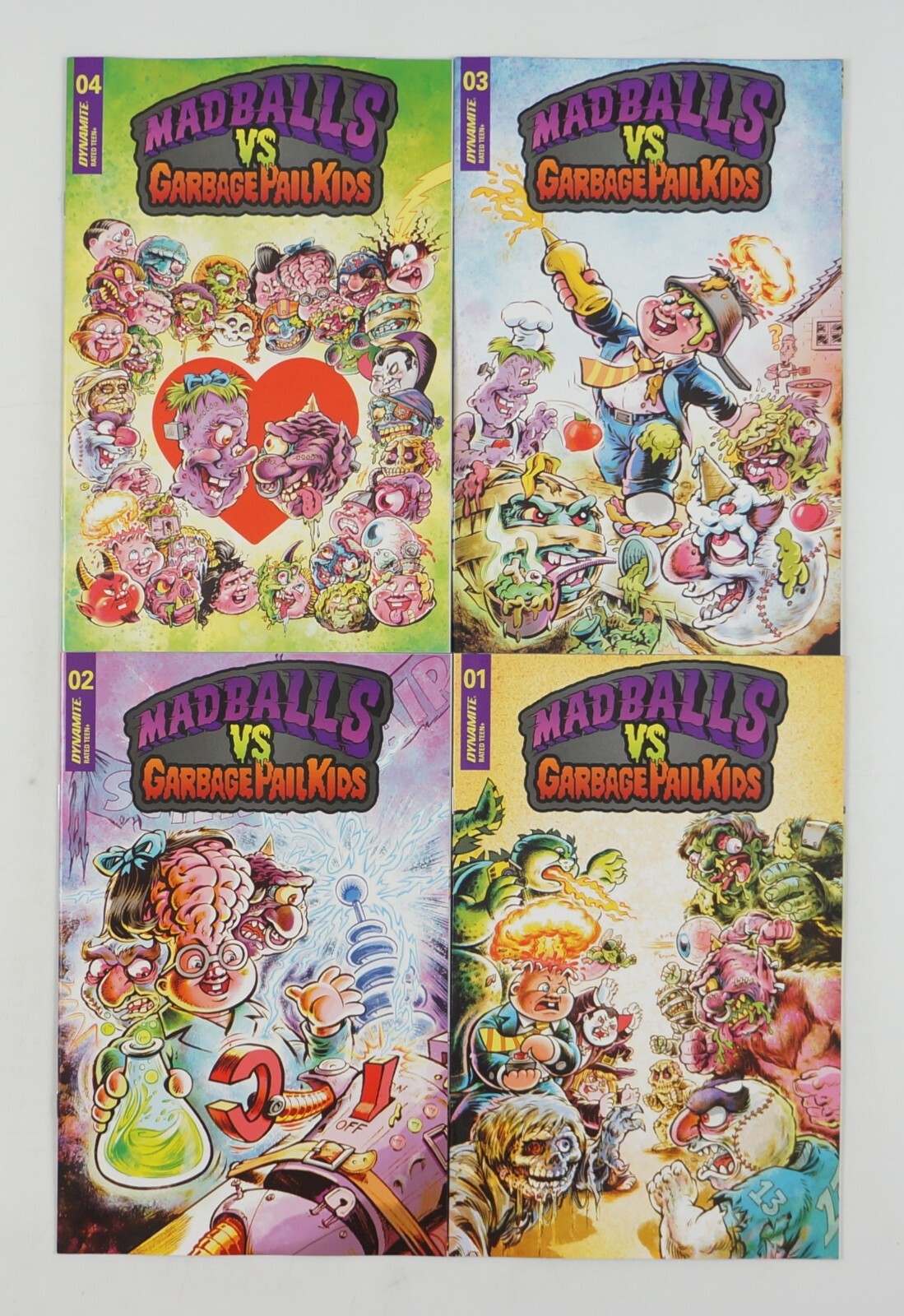 Madballs Vs Garbage Pail Kids #1-4 VF/NM complete series Dynamite all B variants